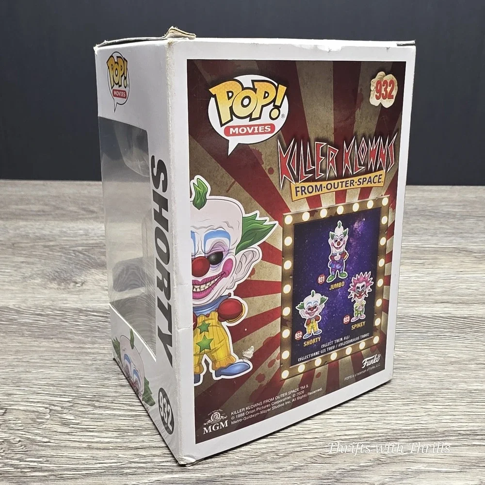 Funko Pop! Vinyl Figure - Shorty #932 - Killer Clowns From Outter Space